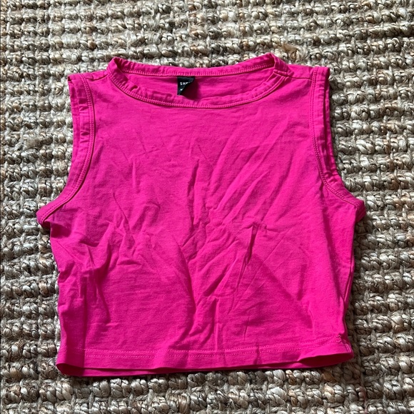 SHEIN Hot Pink Sleeveless Crop Top - Picture 1 of 1
